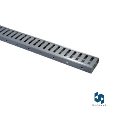Canaleta Dexson Gris ranurada 25x60mm sin adhesivo