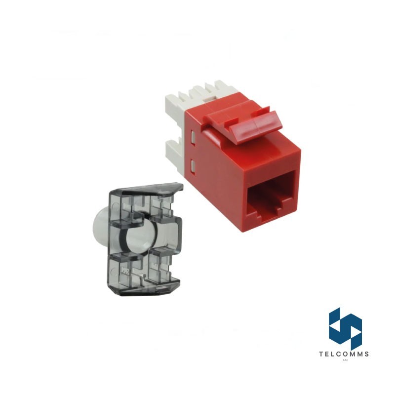 Jack Cat6 RJ45 SL Modular Rojo - commscope