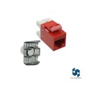 Jack Cat6 RJ45 SL Modular Rojo - commscope