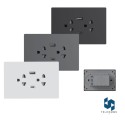 MILAN Doble tomacorriente y A doble USB