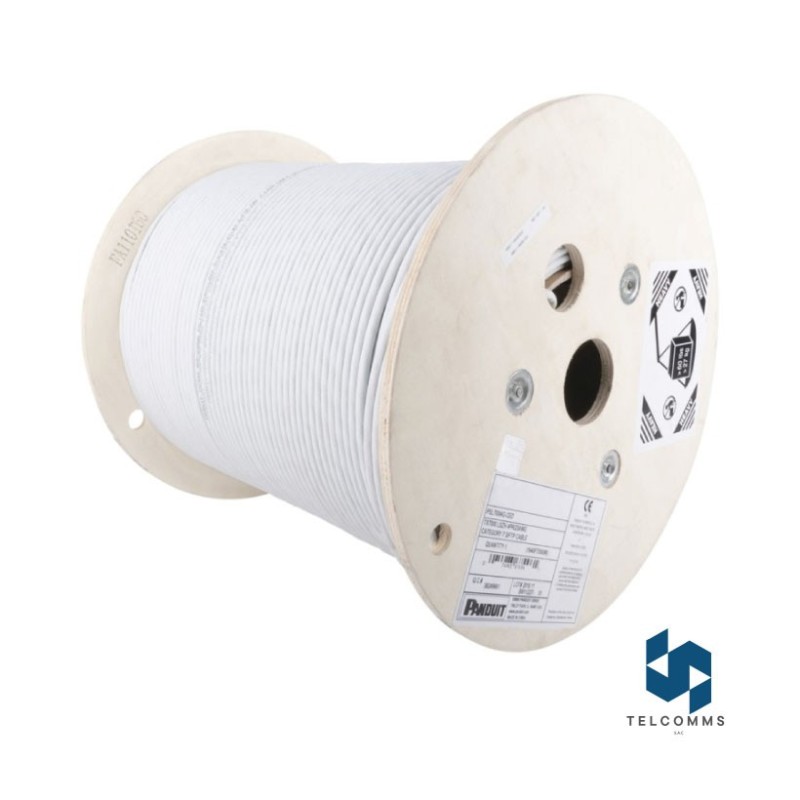 Cable F/UTP 6A Panduit Blindado 23 AWG 4 pares Categorí­a 6A LSZH 305 metros PFL6X04WH-CEG