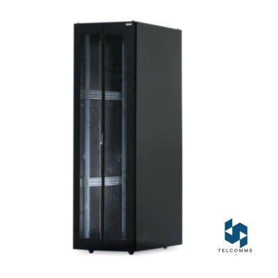 Gabinete de Piso puerta doble microperforado de 42RU Alt. 2.06m Ancho 80cm Prof. 80cm G3.8842.9601 TOTEN