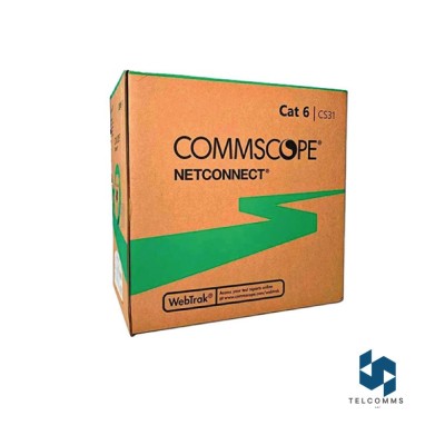 CABLE UTP CAT6 AMP COMMSCOPE CS30CM GRIS 4/24AWG DE 305MT