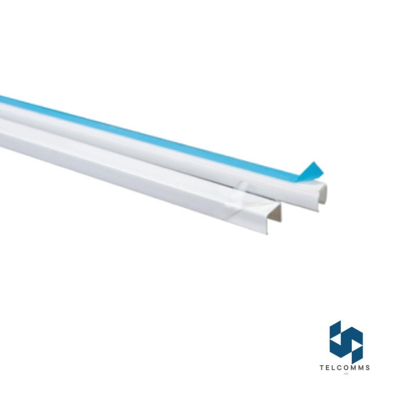 Canaleta Dexson Blanca 10x10mm con adhesivo